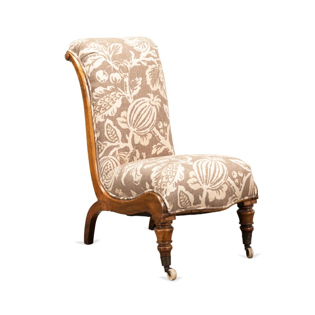 ENGLISH TURNED LEG NURSING CHAIR,