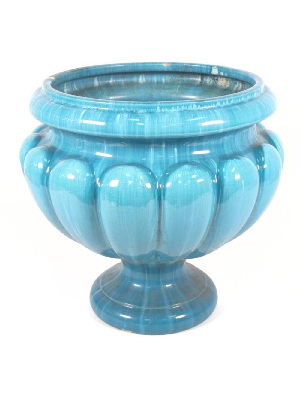 ENGLISH TURQUOISE BLUE MAJOLICA