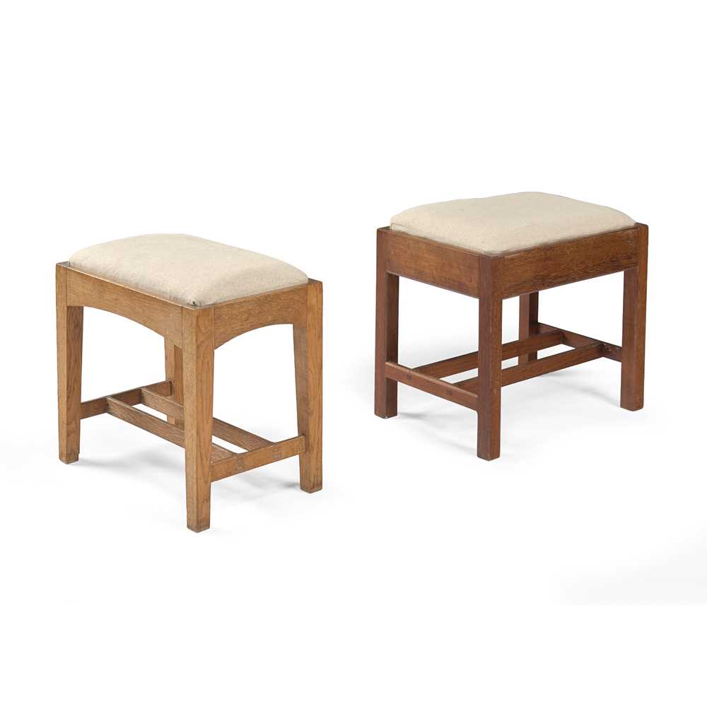 ENGLISH TWO COTSWOLD SCHOOL STOOLS,