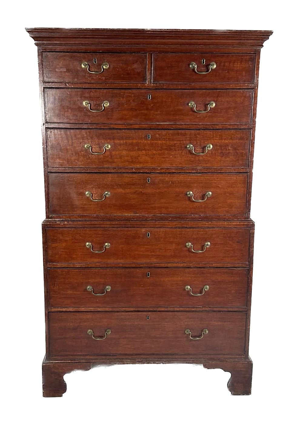 ENGLISH TWO-PART CHEST-ON-CHEST
