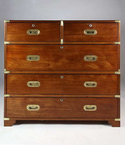 ENGLISH TWO PART MAHOGANY BRASS