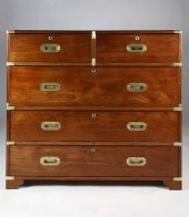ENGLISH TWO PART MAHOGANY BRAS
