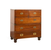 ENGLISH TWO PART MAHOGANY CAMP