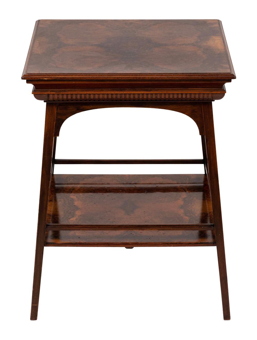 ENGLISH TWO-TIER SIDE TABLE 19TH