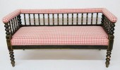 ENGLISH UPHOLSTERED BOBBIN TUR