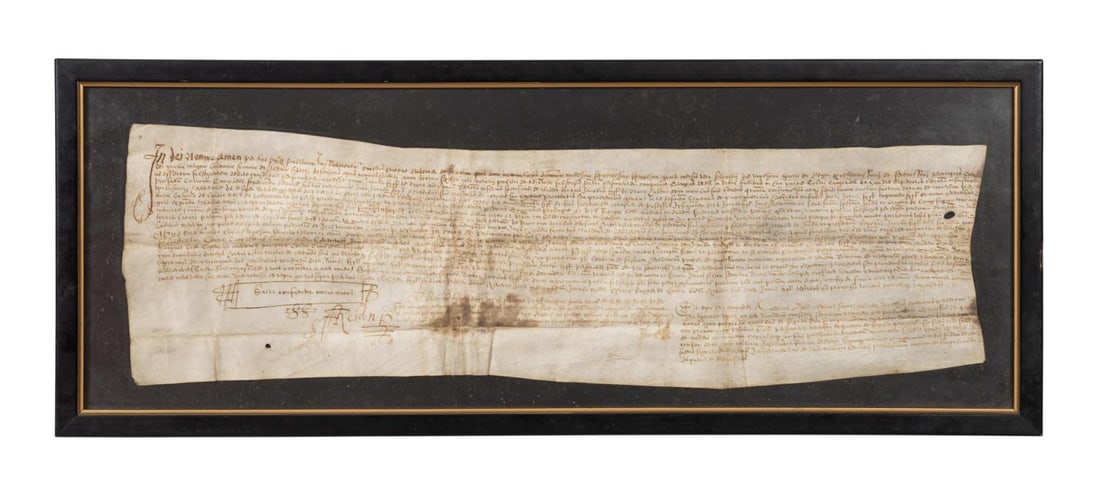ENGLISH VELLUM LEGAL DOCUMENT