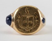 ENGLISH VICTORIAN 18KT GOLD AN