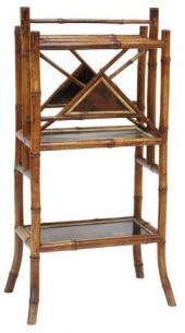 ENGLISH VICTORIAN BAMBOO & LAC