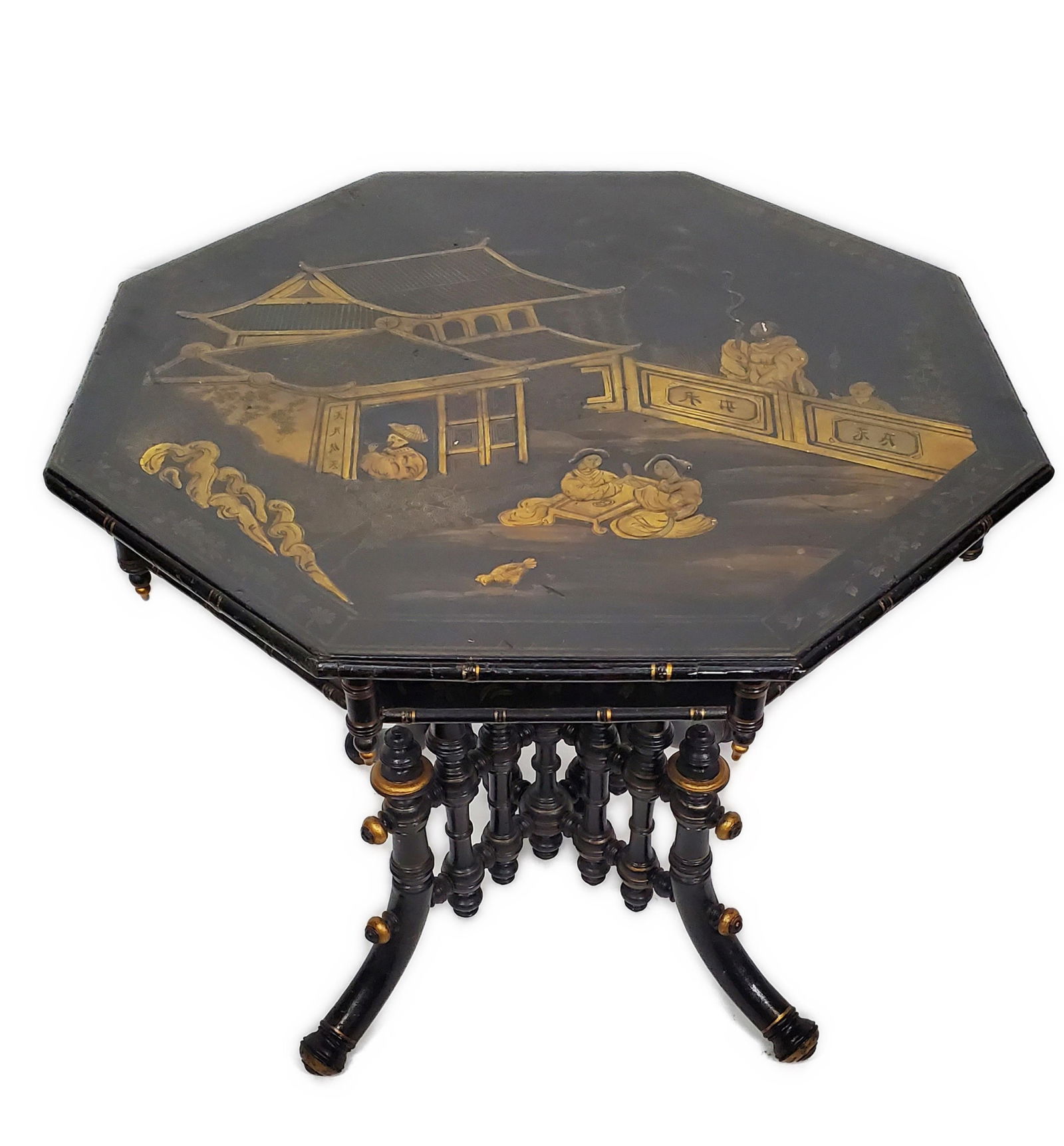 ENGLISH VICTORIAN BLACK LACQUER