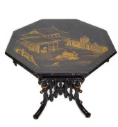 ENGLISH VICTORIAN BLACK LACQUE