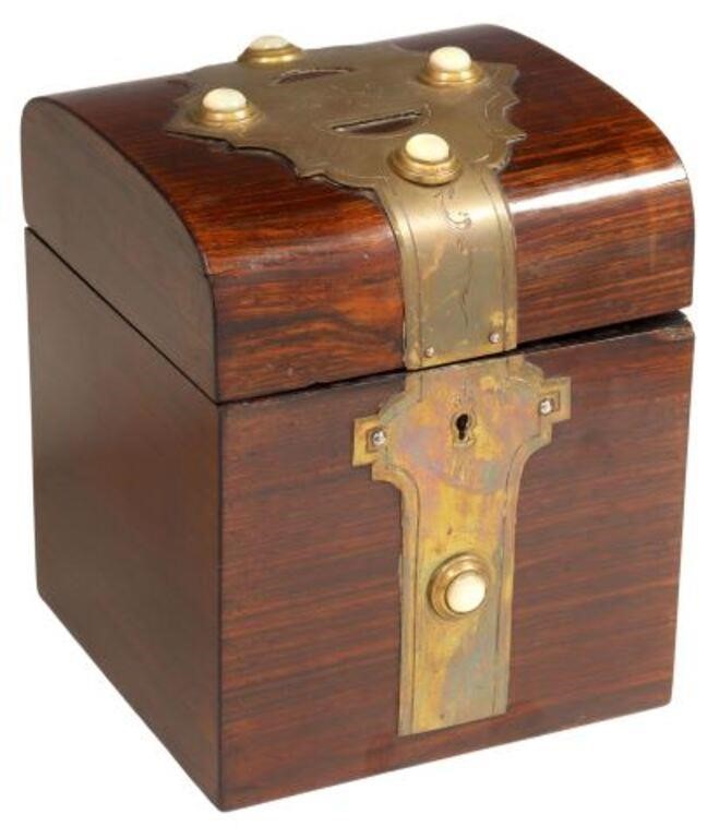 ENGLISH VICTORIAN BRASS-BANDED