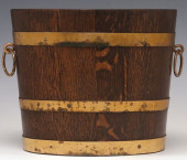 ENGLISH VICTORIAN BRASS-BANDED