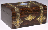 ENGLISH VICTORIAN BRASS-BOUND