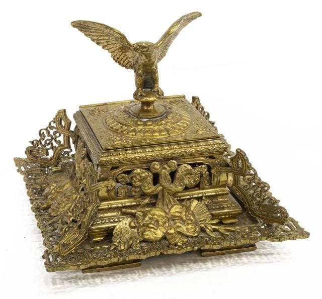 ENGLISH VICTORIAN BRASS DESK
