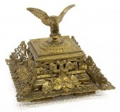 ENGLISH VICTORIAN BRASS DESK S