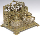 ENGLISH VICTORIAN BRASS DOUBLE