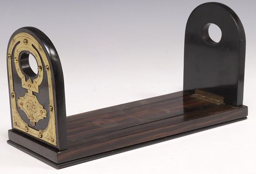 ENGLISH VICTORIAN BRASS-MOUNTED