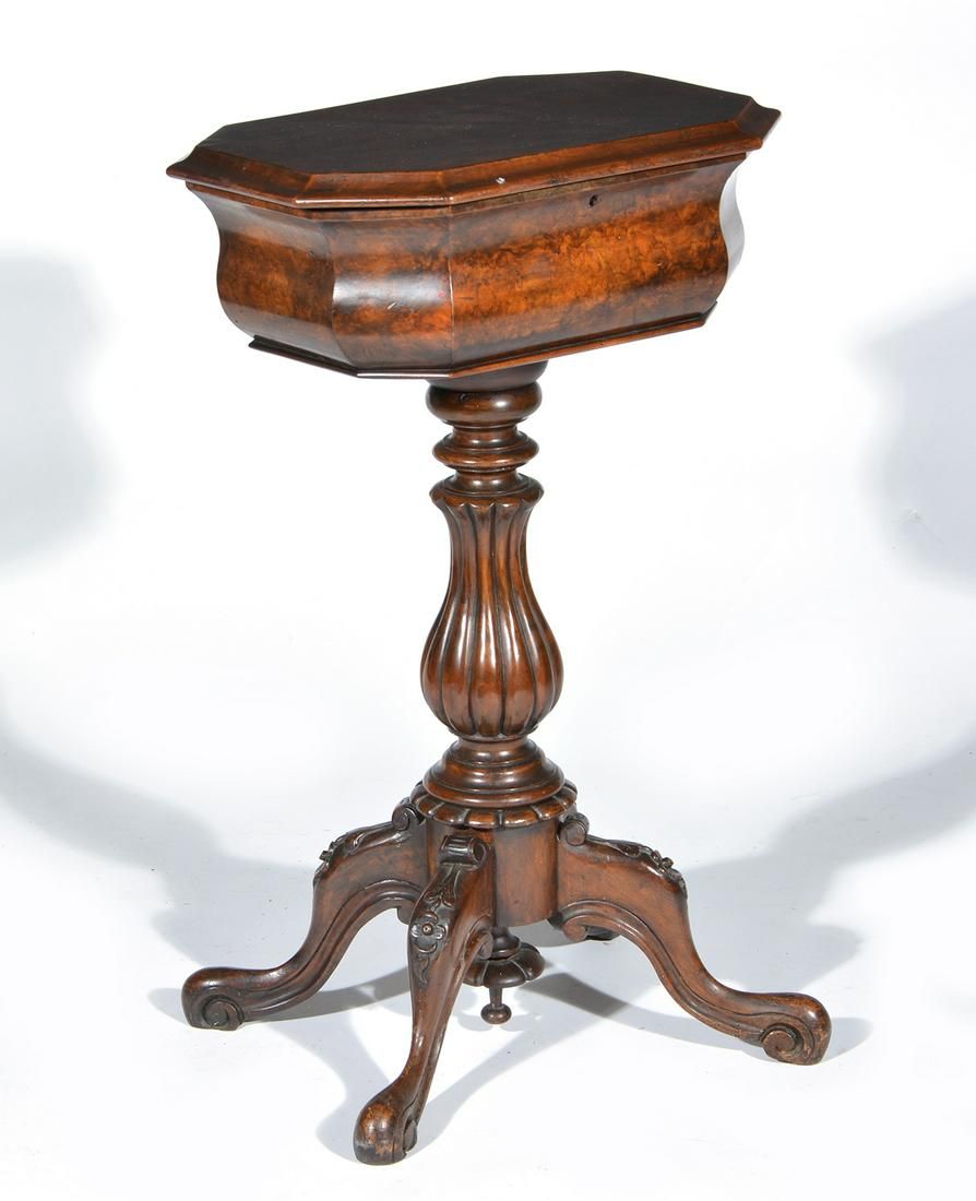 ENGLISH VICTORIAN BURL WALNUT