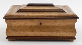 ENGLISH VICTORIAN BURLWOOD CAS