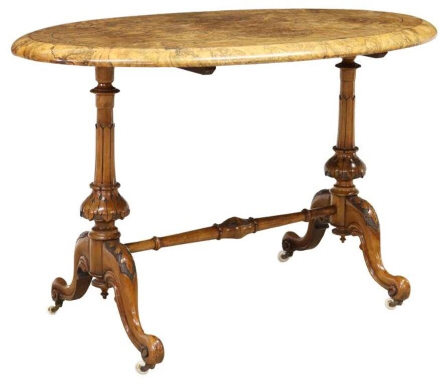 ENGLISH VICTORIAN BURLWOOD