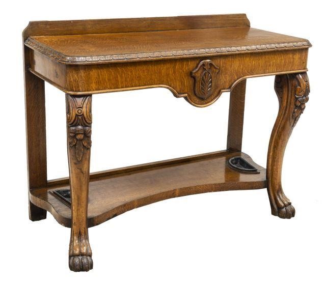 ENGLISH VICTORIAN CARVED OAK