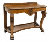 ENGLISH VICTORIAN CARVED OAK C