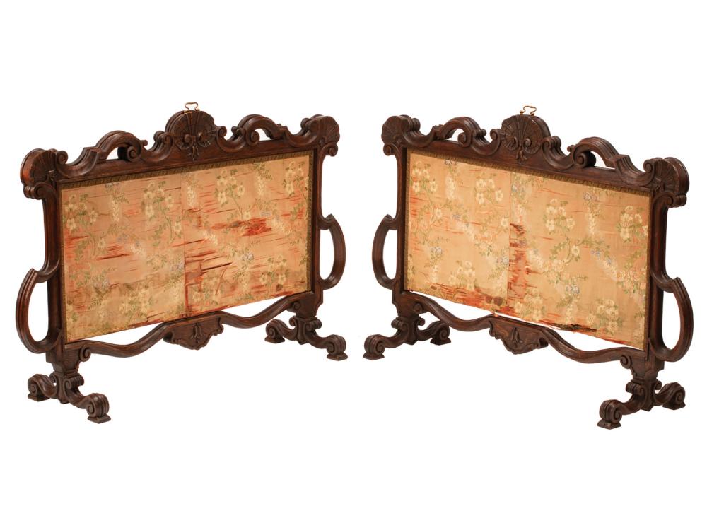 ENGLISH VICTORIAN CARVED OAK FIRE