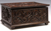 ENGLISH VICTORIAN CARVED OAK T