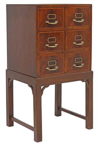 ENGLISH VICTORIAN MAHOGANY FILE