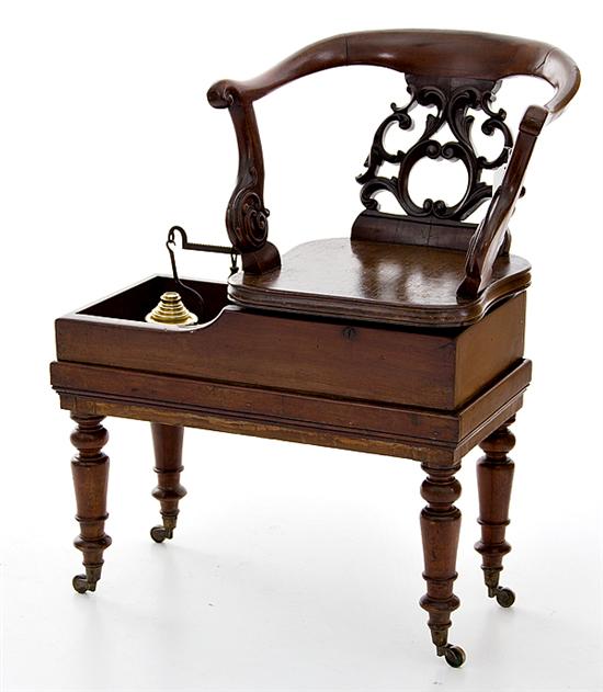 English Victorian mahogany jockey