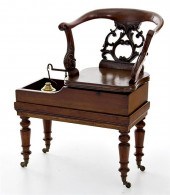 English Victorian mahogany joc
