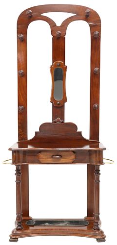 ENGLISH VICTORIAN MAHOGANY MIRRORED
