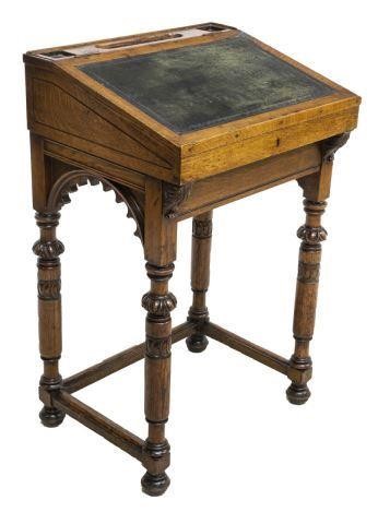 ENGLISH VICTORIAN OAK CLERK'S