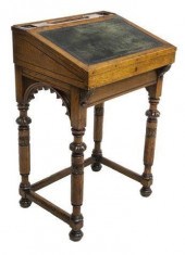 ENGLISH VICTORIAN OAK CLERK'S