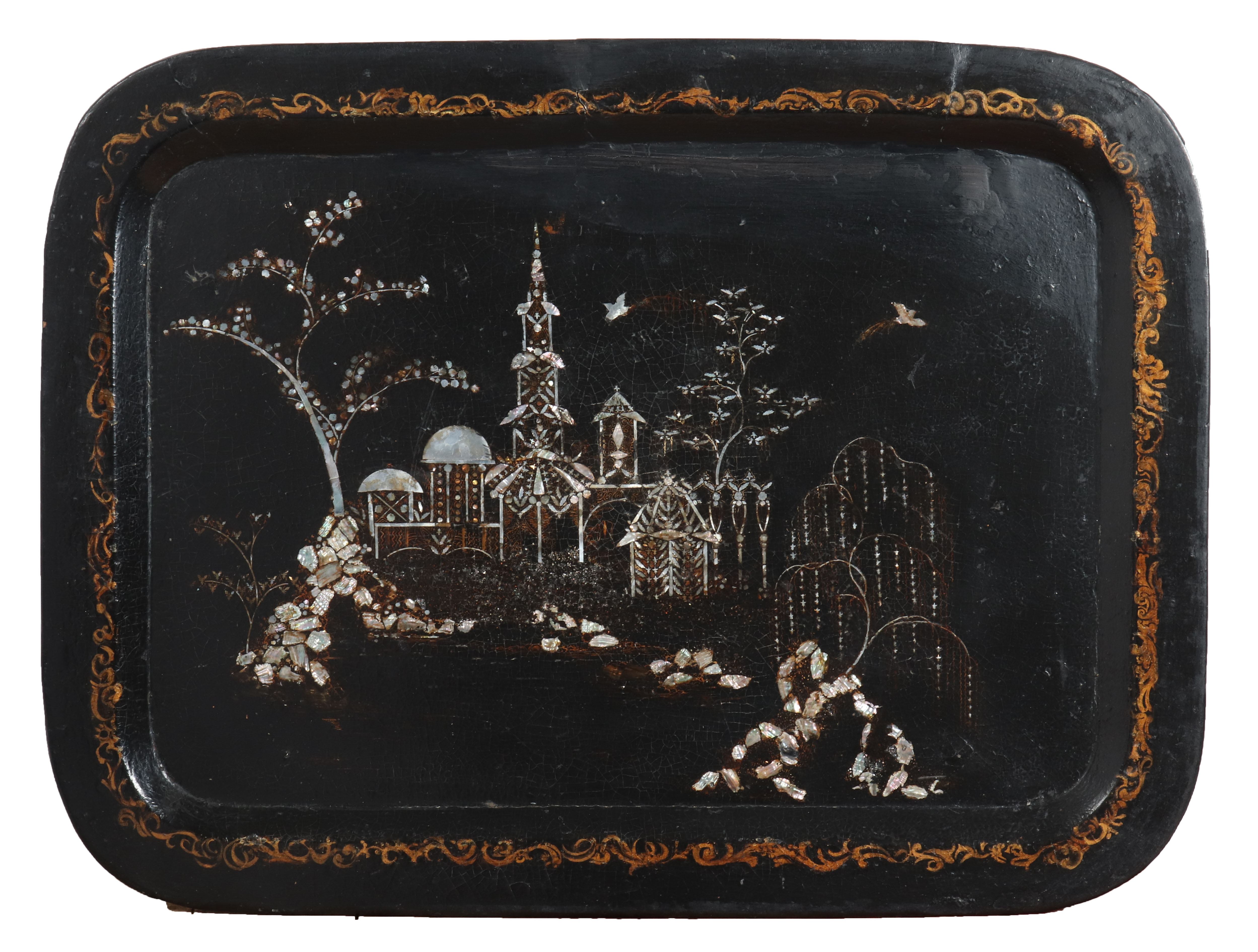 ENGLISH VICTORIAN PAPIER MACHE &