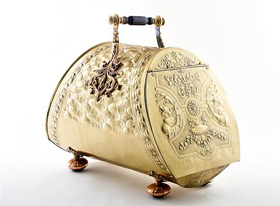 English Victorian pressed brass