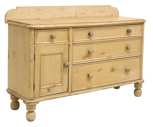 ENGLISH VICTORIAN SCRUBBED PINE