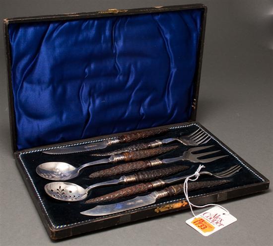English Victorian silver-plate hors