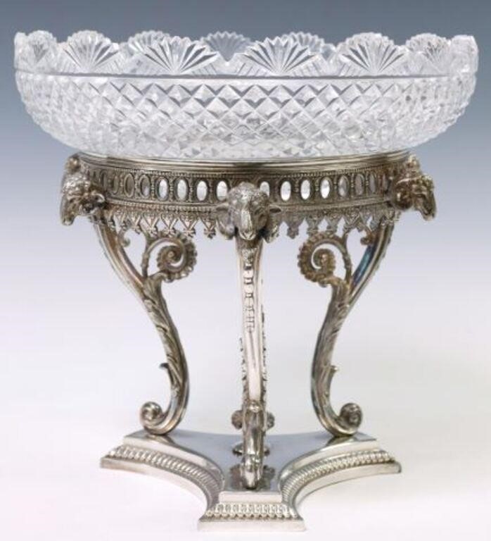ENGLISH VICTORIAN SILVERPLATE & CUT