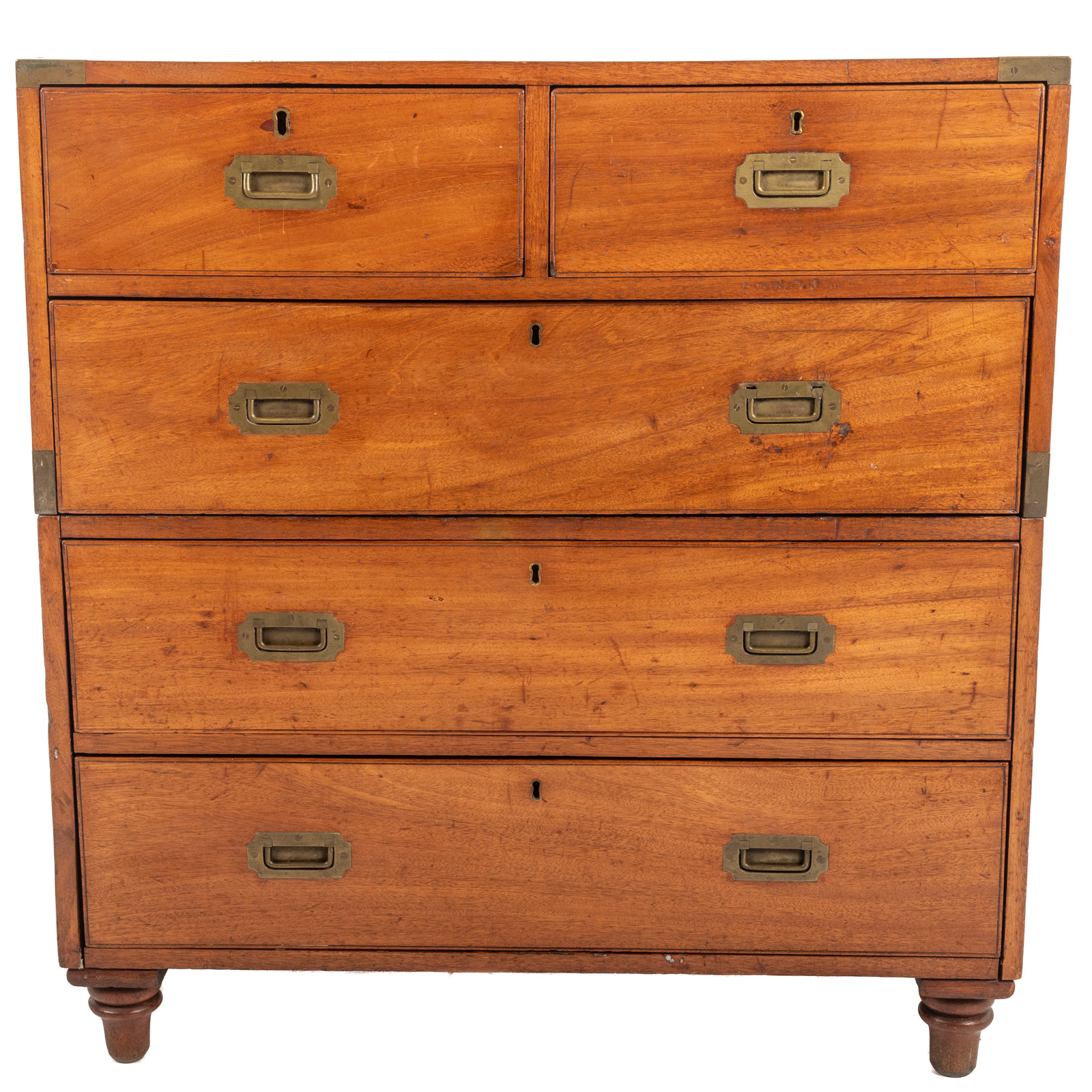 ENGLISH WALNUT CAMPAIGN CHEST