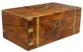 ENGLISH WALNUT CAMPAIGN DESK W