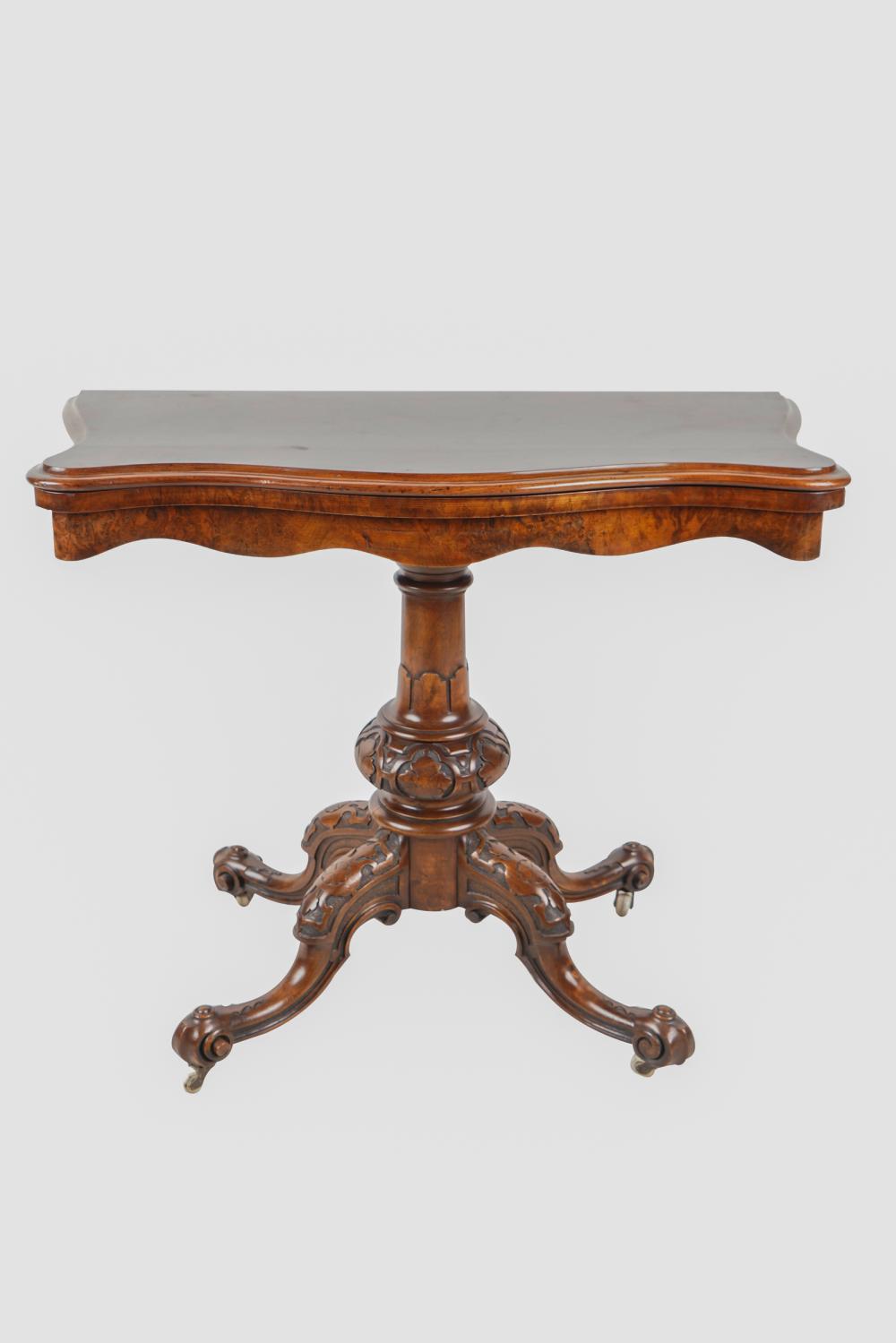 ENGLISH WALNUT FLIP TOP CONSOLE