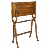 ENGLISH WALNUT FOLDING CAMPAIG