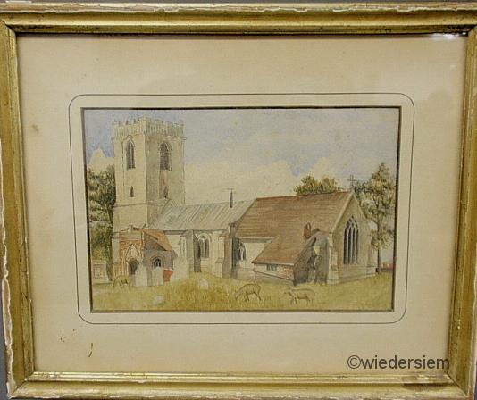 English watercolor painting of a