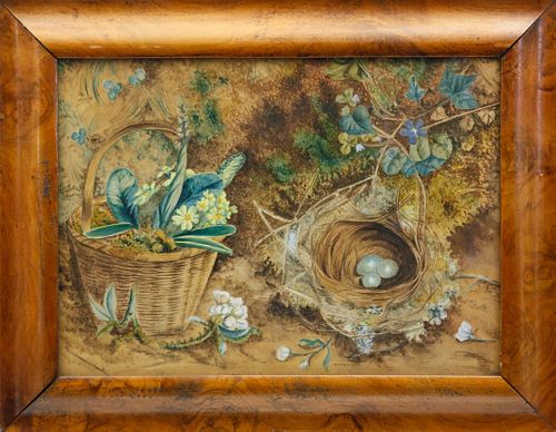 ENGLISH WATERCOLOR STILL LIFE