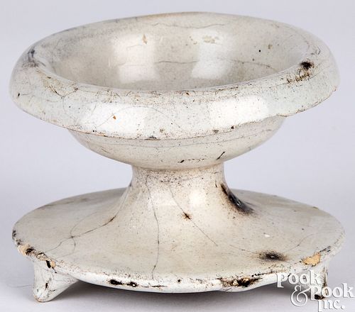 ENGLISH WHITE DELFTWARE SALT,