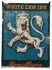 ENGLISH WHITE LION DOUBLE-SIDE