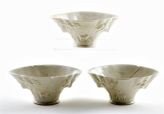 English white porcelain libation