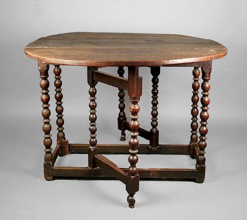 ENGLISH WILLIAM AND MARY OAK