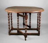 ENGLISH WILLIAM AND MARY OAK G